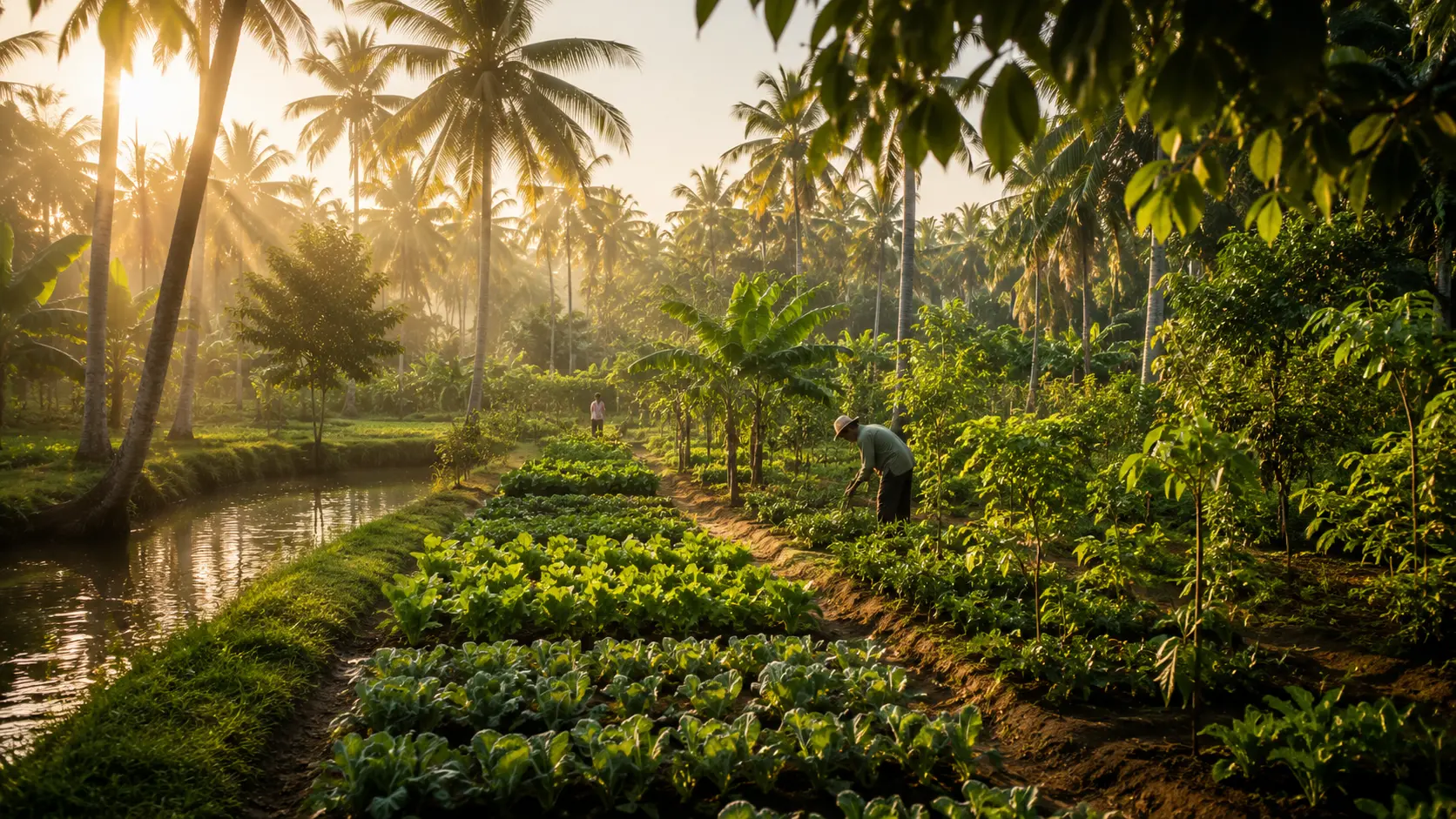 Agriculture within the Palm Grove estate