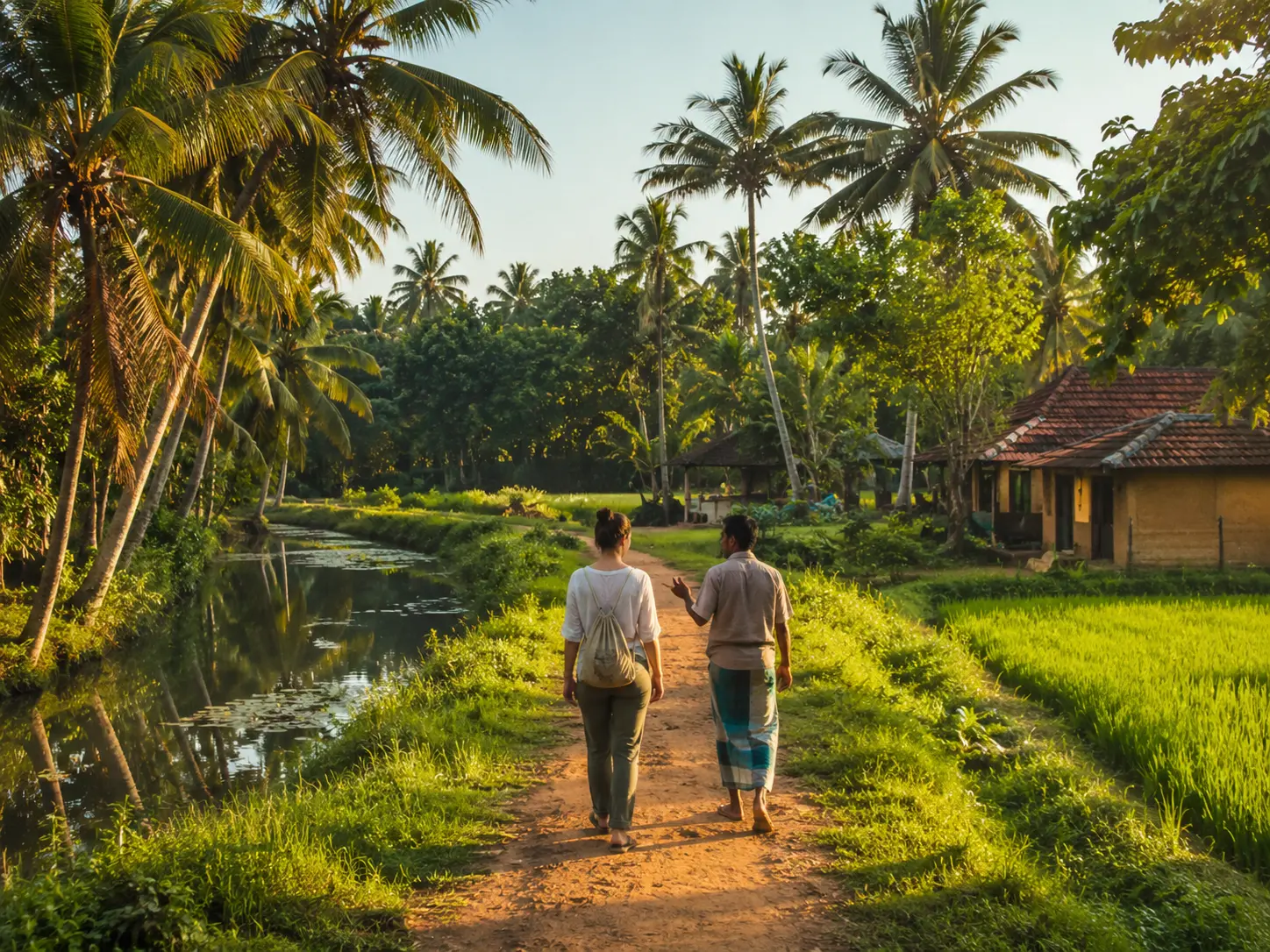 Village tour through the countryside near Palm Grove