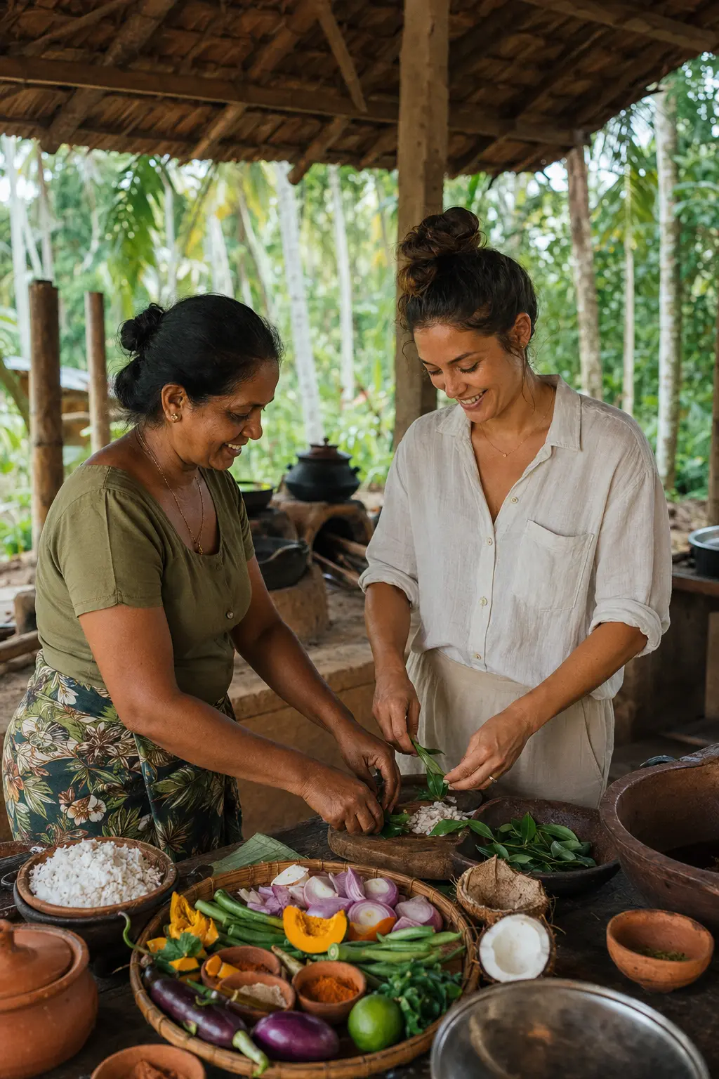 Sri Lankan village cooking experience