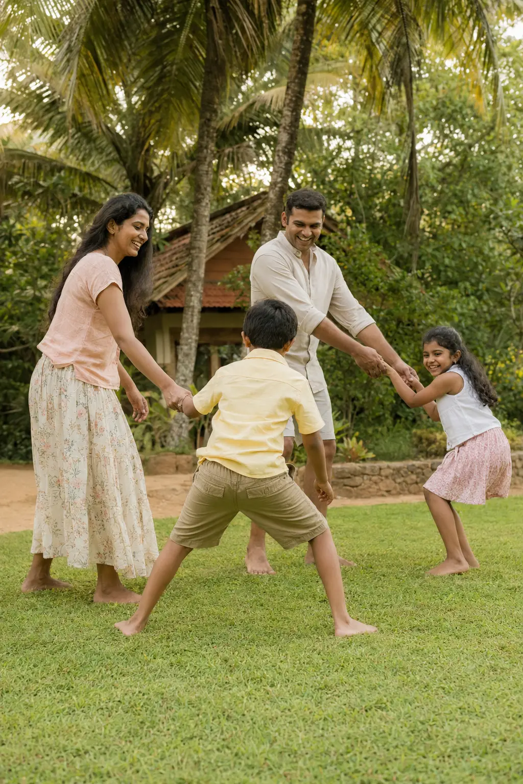 Family outdoor experience at Palm Grove