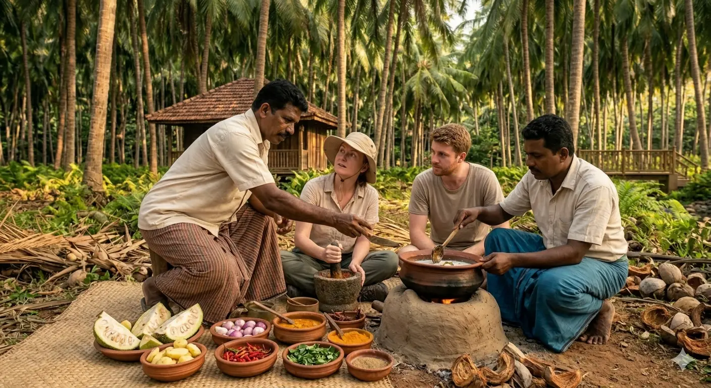 Traditional cooking experience at Palm Grove