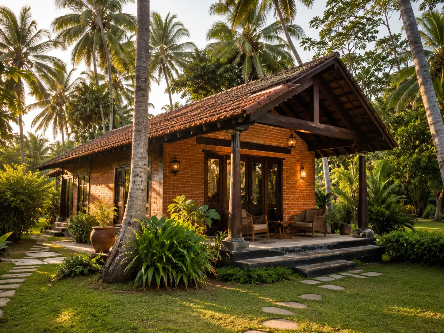 Rathu Gedara surrounded by the coconut estate