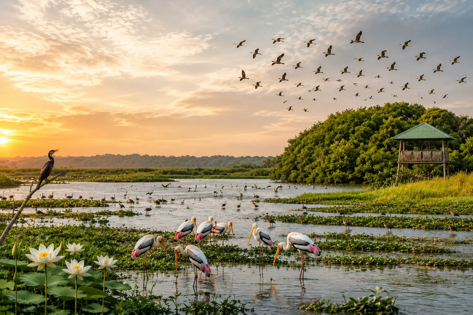 Nawadankulama Tank and surrounding bird habitat