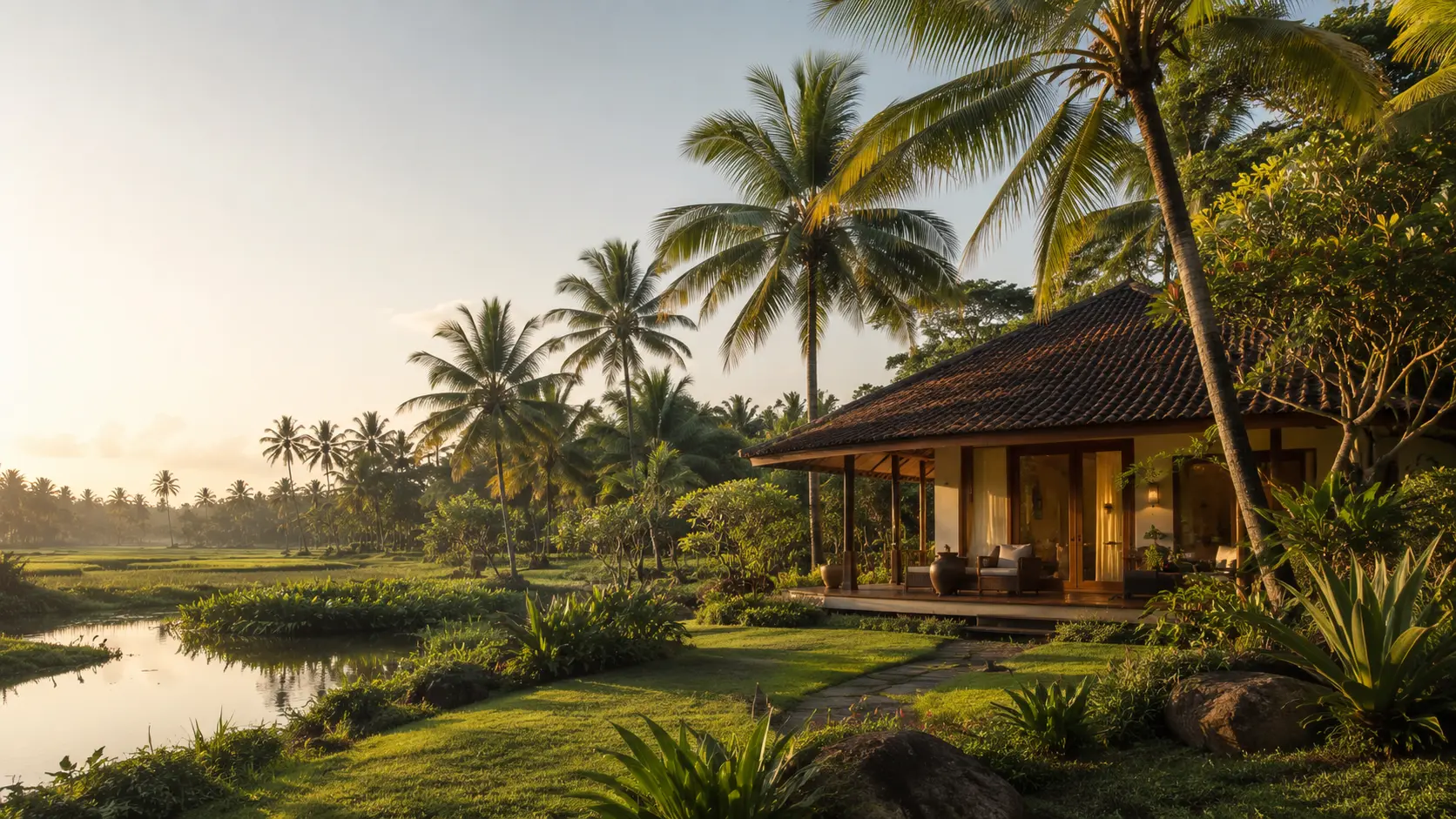 Peaceful stay among the palms at Palm Grove Hideaway