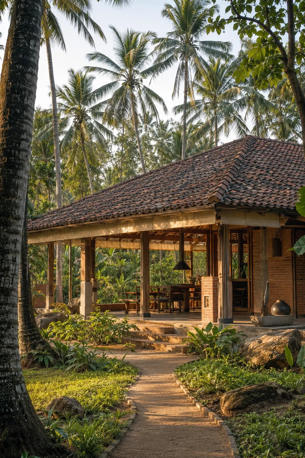 Buildings designed within the natural Palm Grove landscape