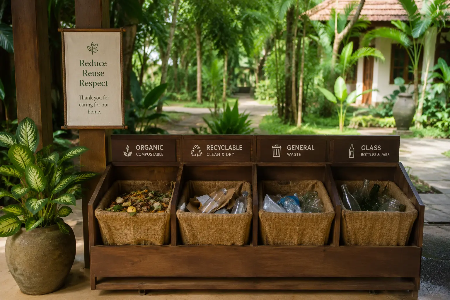Natural materials and separated reusable resources